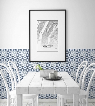 Gresie decorativa albastra Cordoba Torres 25×25 cm